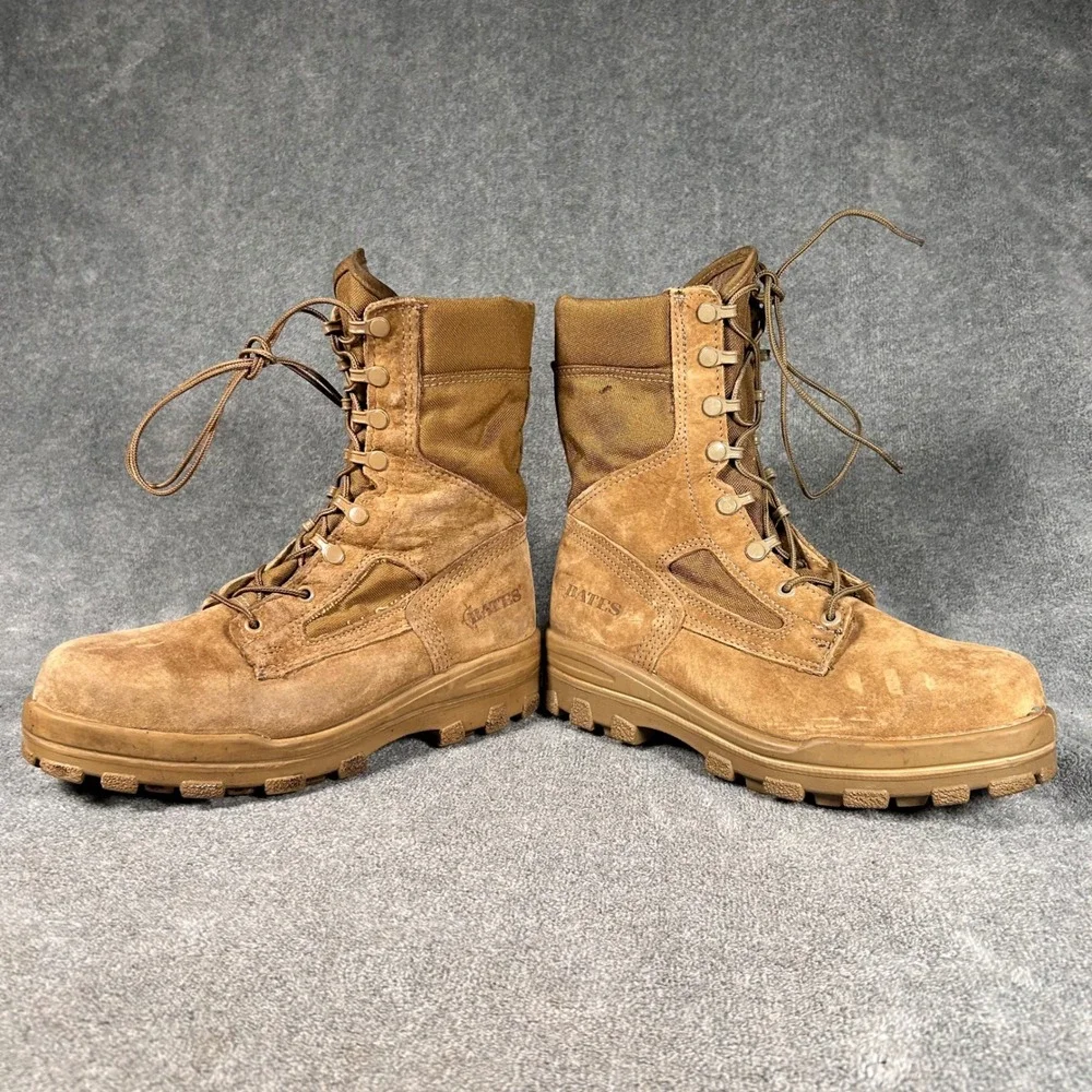 Bates Tactical Boots Tan Suede Vibram Composite Toe EH  Mens 9 M E77701